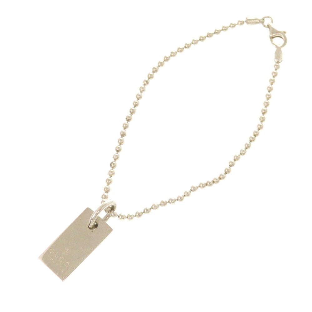 グッチ  プレート   シルバー925  シルバー   ブレスレッ