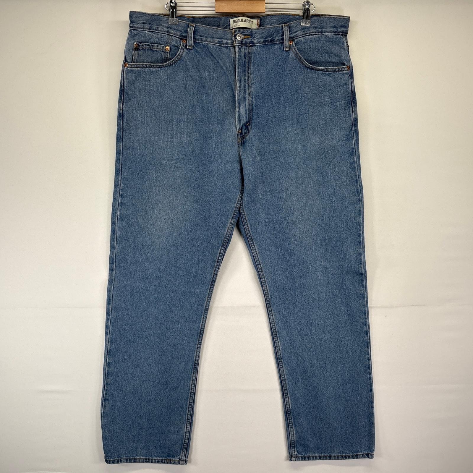 古着 リーバイス Levi's デニムパンツ 505 ストレート ジーンズ ジーパン 長ズボン 大きいサイズ w42 L32 ブルー メンズ