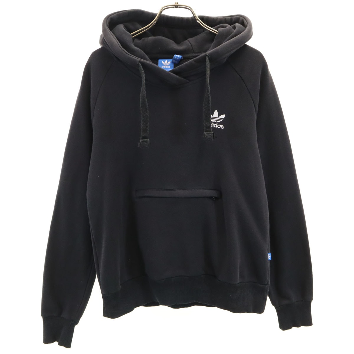adidas Originals アディダスオリジナルス トレフォイルロゴ 長袖 スウェットパーカー OT ブラック