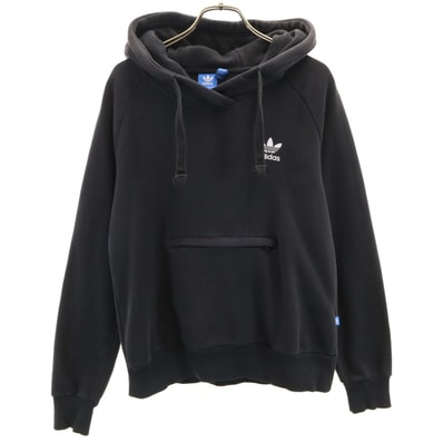 adidas Originals アディダスオリジナルス トレフォイルロゴ 長袖 スウェットパーカー OT ブラック