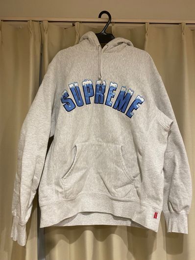 Supreme Icy Arc Hooded Sweatshirt "Ash Grey"