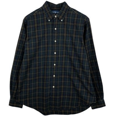 古着 ラルフローレン Ralph Lauren CLASSIC FIT 長袖 ボタンダウンチェックシャツ メンズL相当/eaa614295