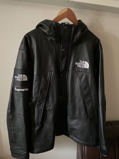 Supreme x The North Face Leather Mountain Parka "Black"