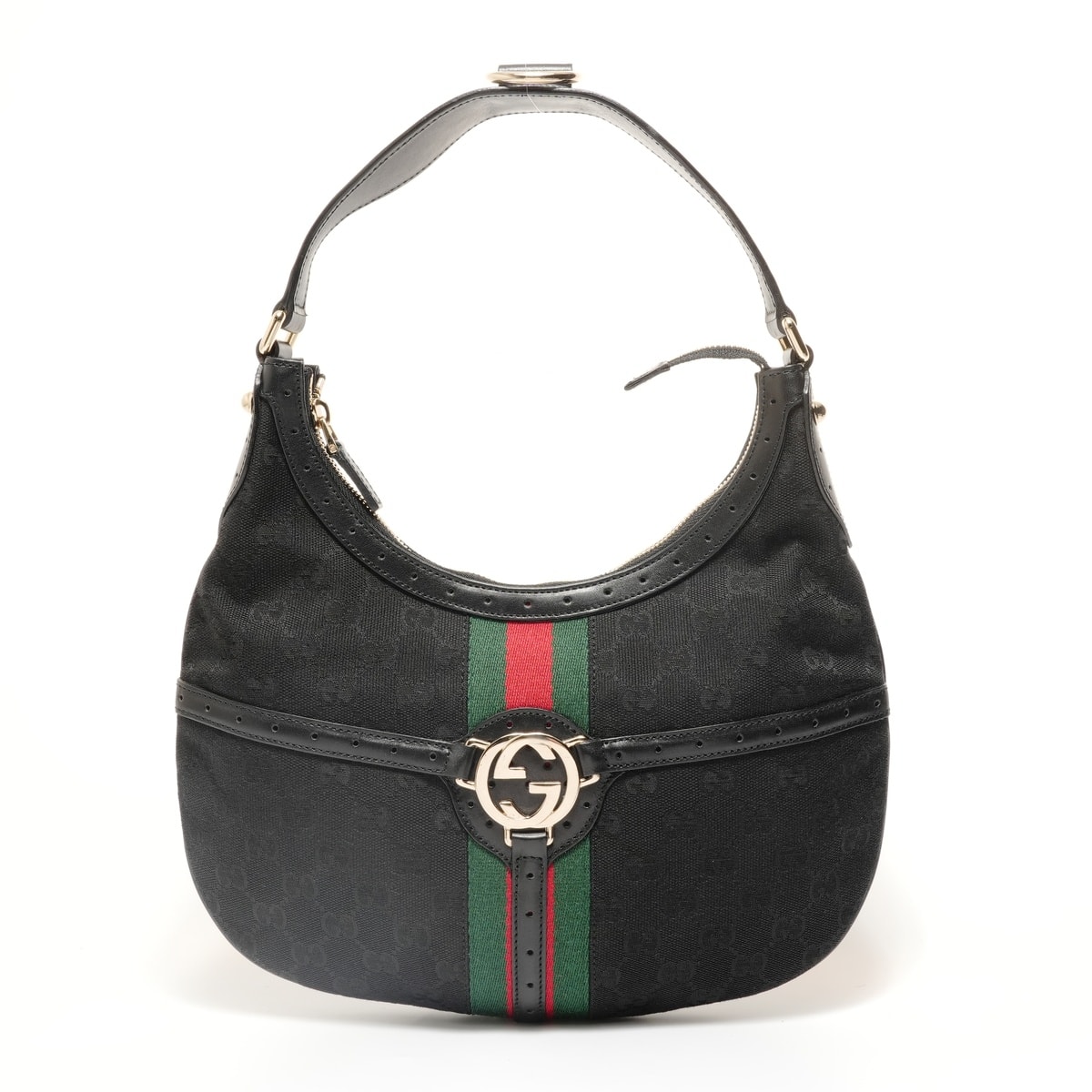 グッチ GUCCI シェリーライン インターロッキングG GGキャンバス ショルダーバッグ【中古】