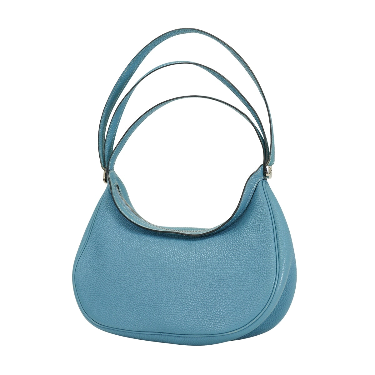 HERMES エルメス ハンドバッグ カポラル ブルージーン トゴ シルバー金具 □G刻印 Aランク【中古】