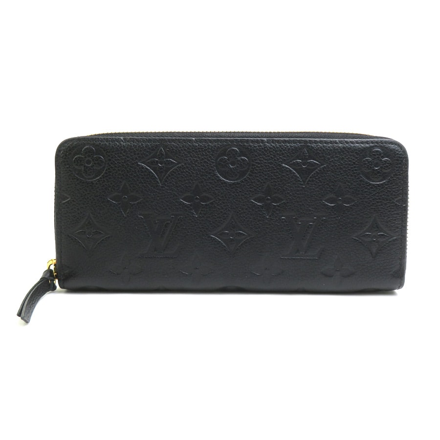 ルイ ヴィトン LOUIS VUITTON ラウンドファスナー長財布 モノグラム アンプラント ポルトフォイユ クレマンス モノグラムアンプラント ノワール ユニセックス M60171【中古】 h32457c