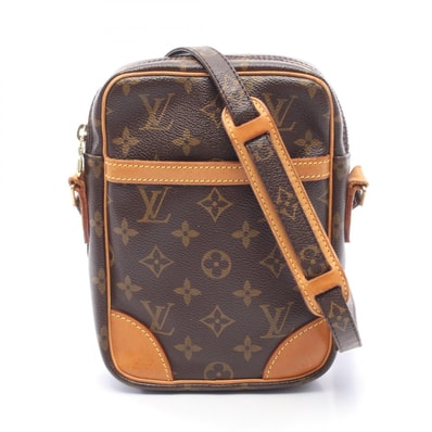 ルイ・ヴィトン LOUIS VUITTON ダヌーブ ショルダーバッグ バッグ PVCコーティングキャンバス レザー モノグラム レディース ブラウン系 M45266 【中古】