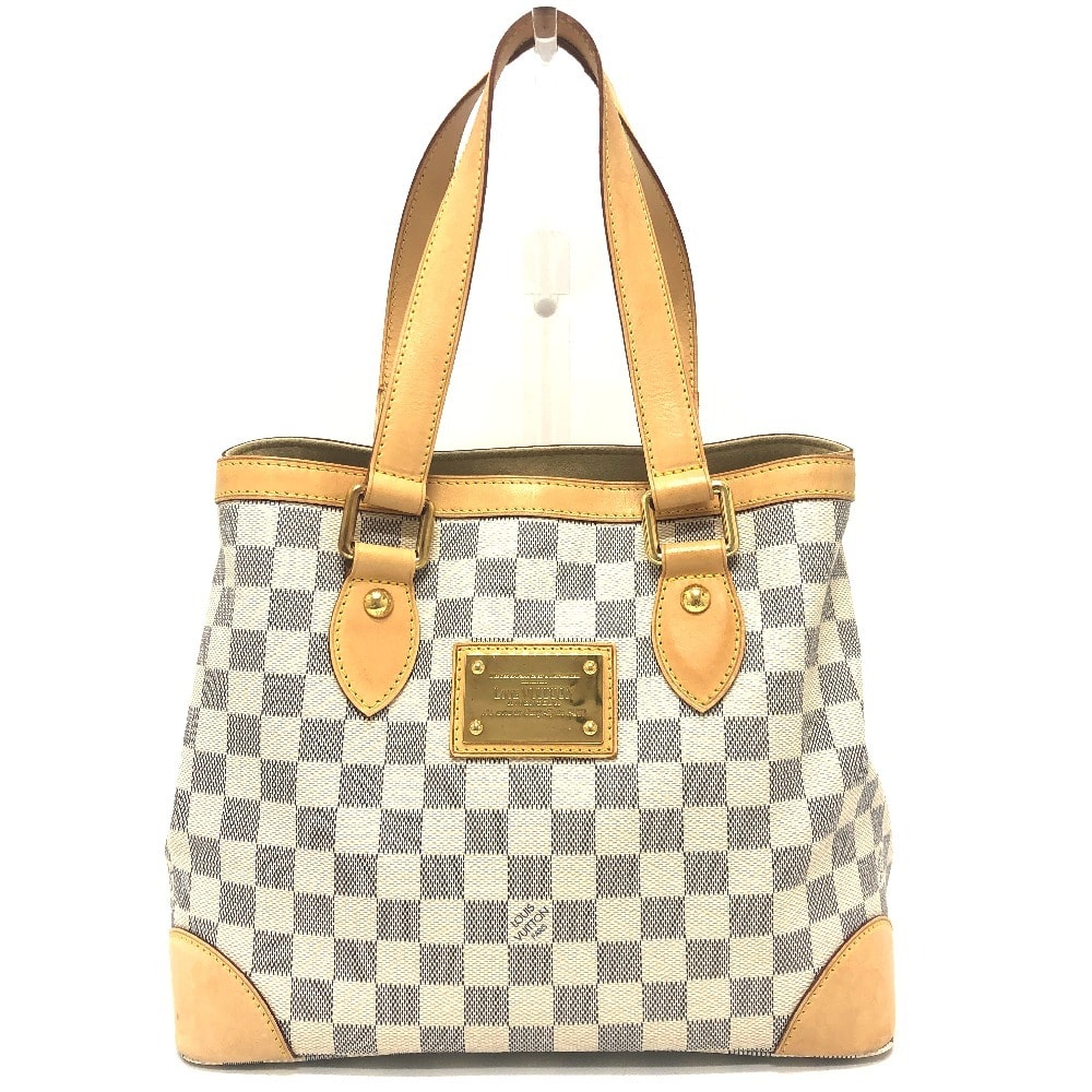 ルイヴィトン LOUIS VUITTON ハムステッドPM N51207 カバン ハンドバッグ  肩掛け トートバッグ ダミエアズールキャンバス ホワイト