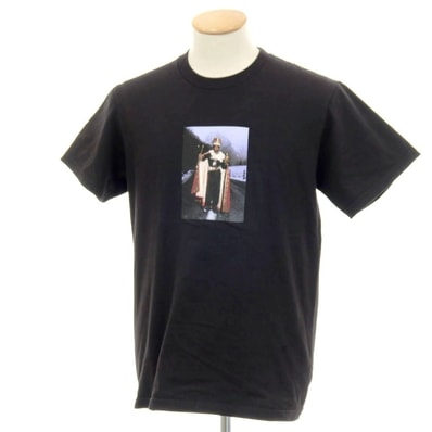 【中古】シュプリーム Supreme x Martine Rose 2024年春夏 Lee Scratch Perry Tee 半袖Tシャツ ブラック【サイズS】【メンズ】