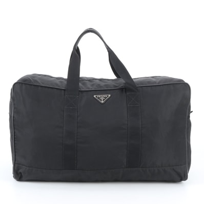 ■極美品 プラダ テスート ナイロントライアングルロゴボストン バッグ