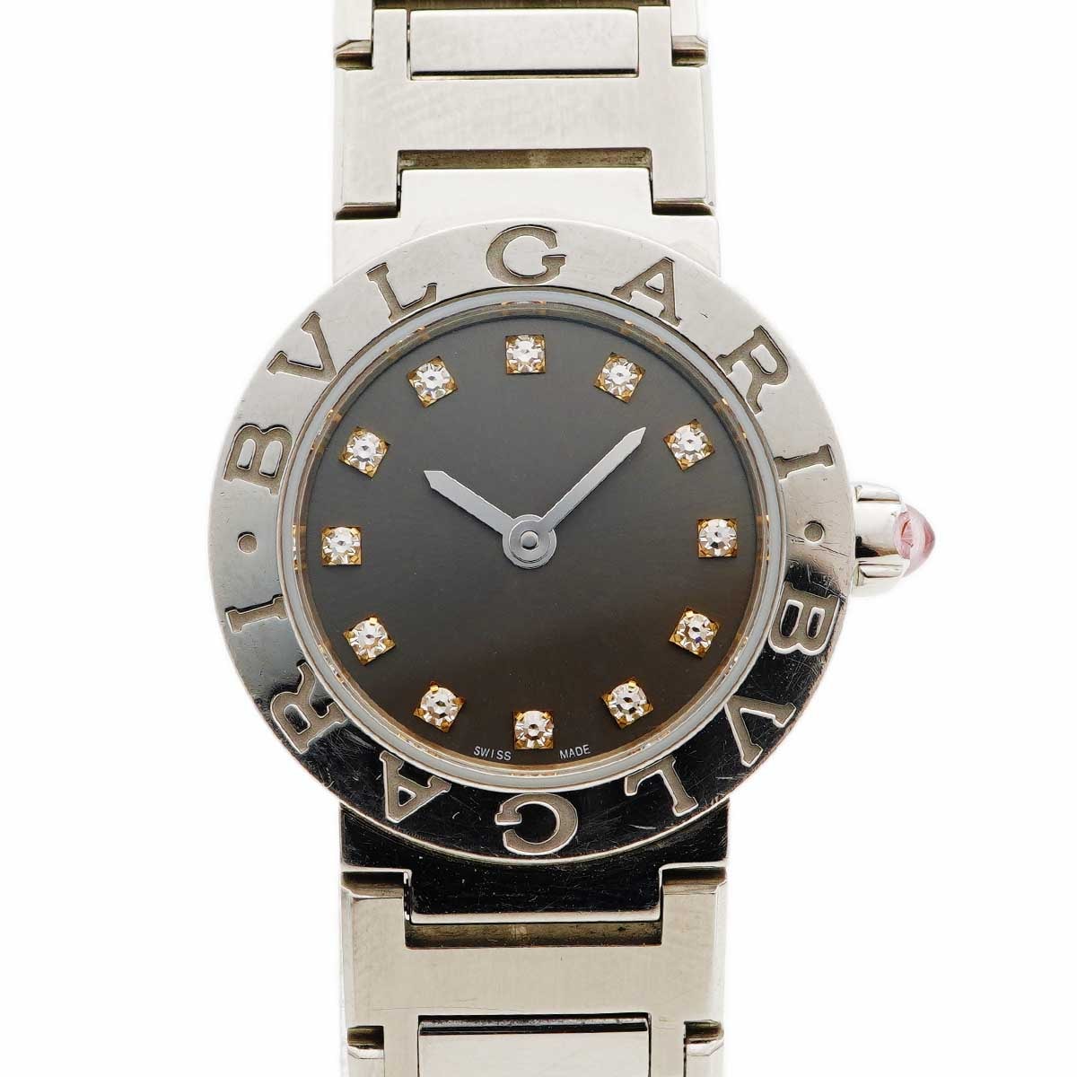 【6wdd0273】ブルガリ ブルガリブルガリ 103690/BB23S グレー文字盤【中古】腕時計 レディース
