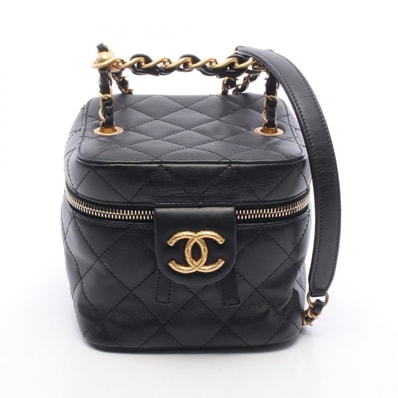 シャネル CHANEL マトラッセ ショルダーバッグ バッグ ラムスキン(羊革) レディース ブラック系 AS3228 【中古】