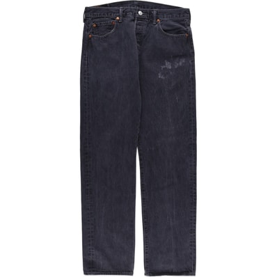 古着 リーバイス Levi's 501 ブラックデニム ストレートデニムパンツ メンズw34相当/eaa607625