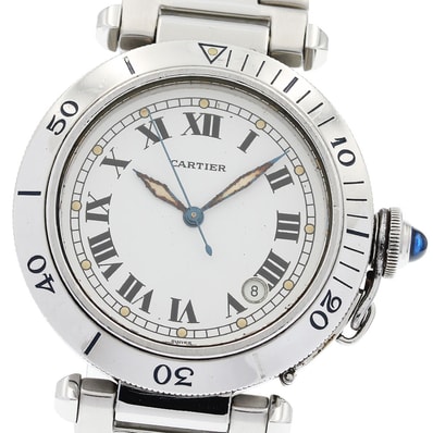 カルティエ パシャ38mm 初期モデル W31005H3 メンズ 【中古】