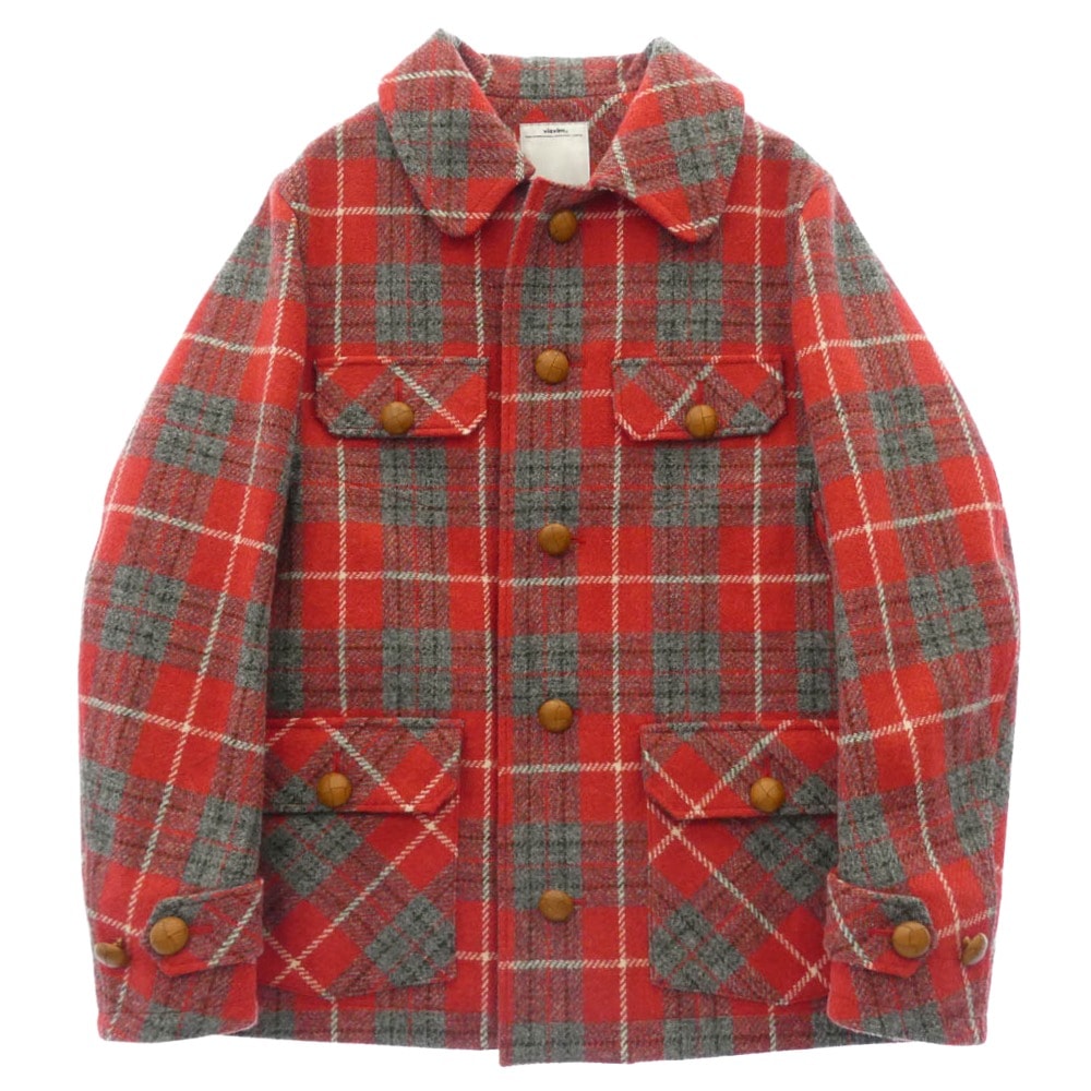 VISVIM ビズビム ジャケット VS0001962 × Harris Tweed ハリスツイード STORNOWAY JKT 2L GORE-TEX ストーノウェー ジャケット レッド系 マルチカラー系 3【中古】