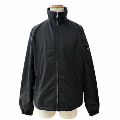 美品 プラダ ナイロンジャケット 50 SGH278 トライアングルロゴ