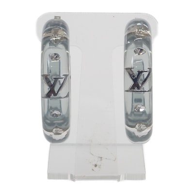 ルイヴィトン LOUIS VUITTON LVスパークス M02817 ピアス レジン/ストラス ブルー シルバー金具 レディース【中古】【Aランク】