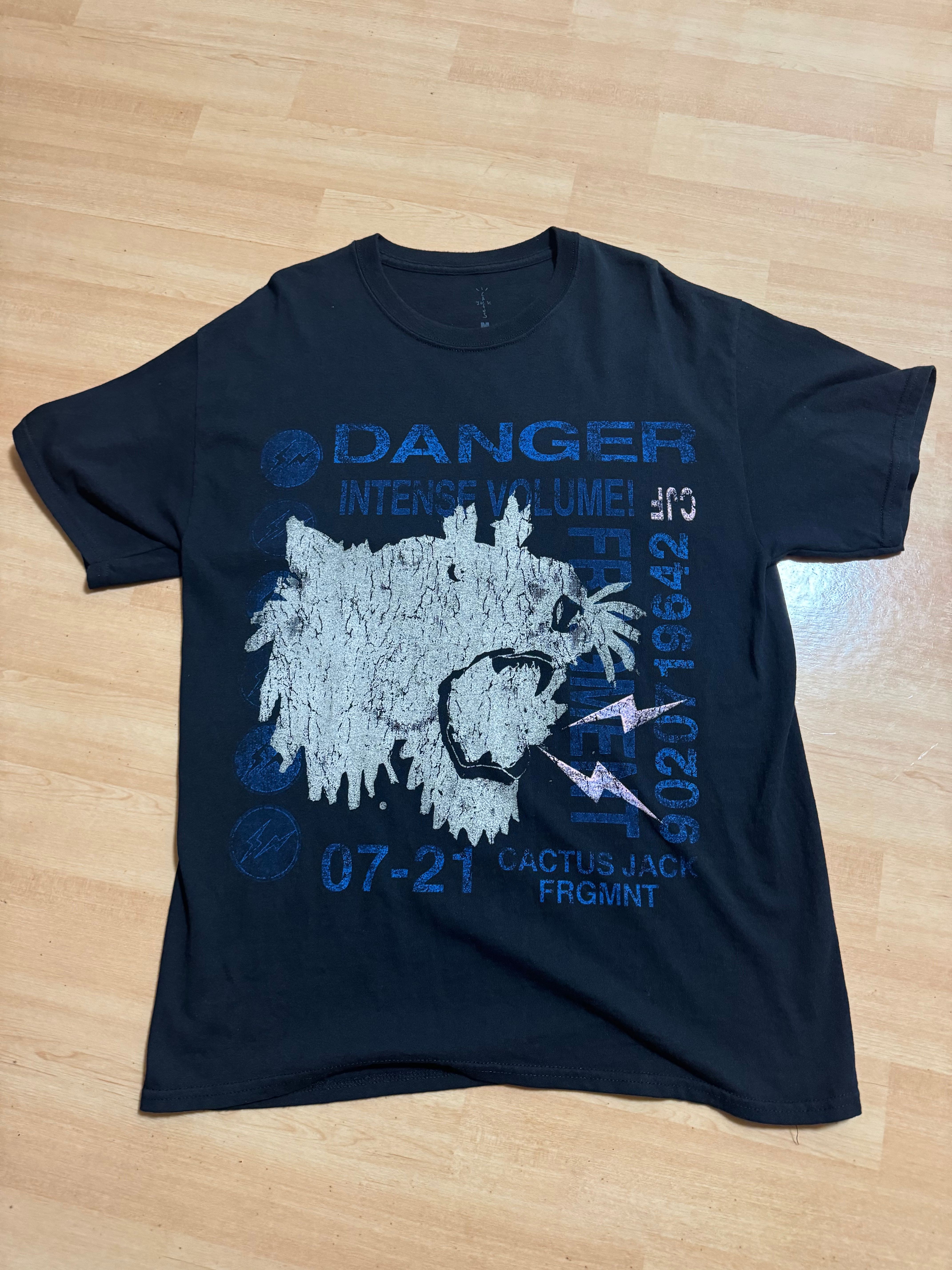 Travis Scott Cactus Jack For Fragment Danger Tee "Black"