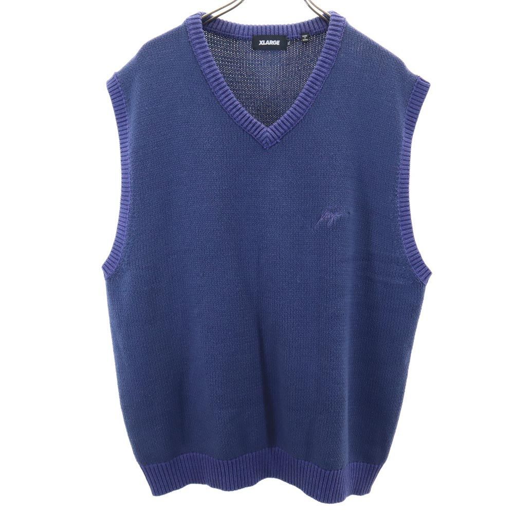 XLARGE ニット Vネック ベスト