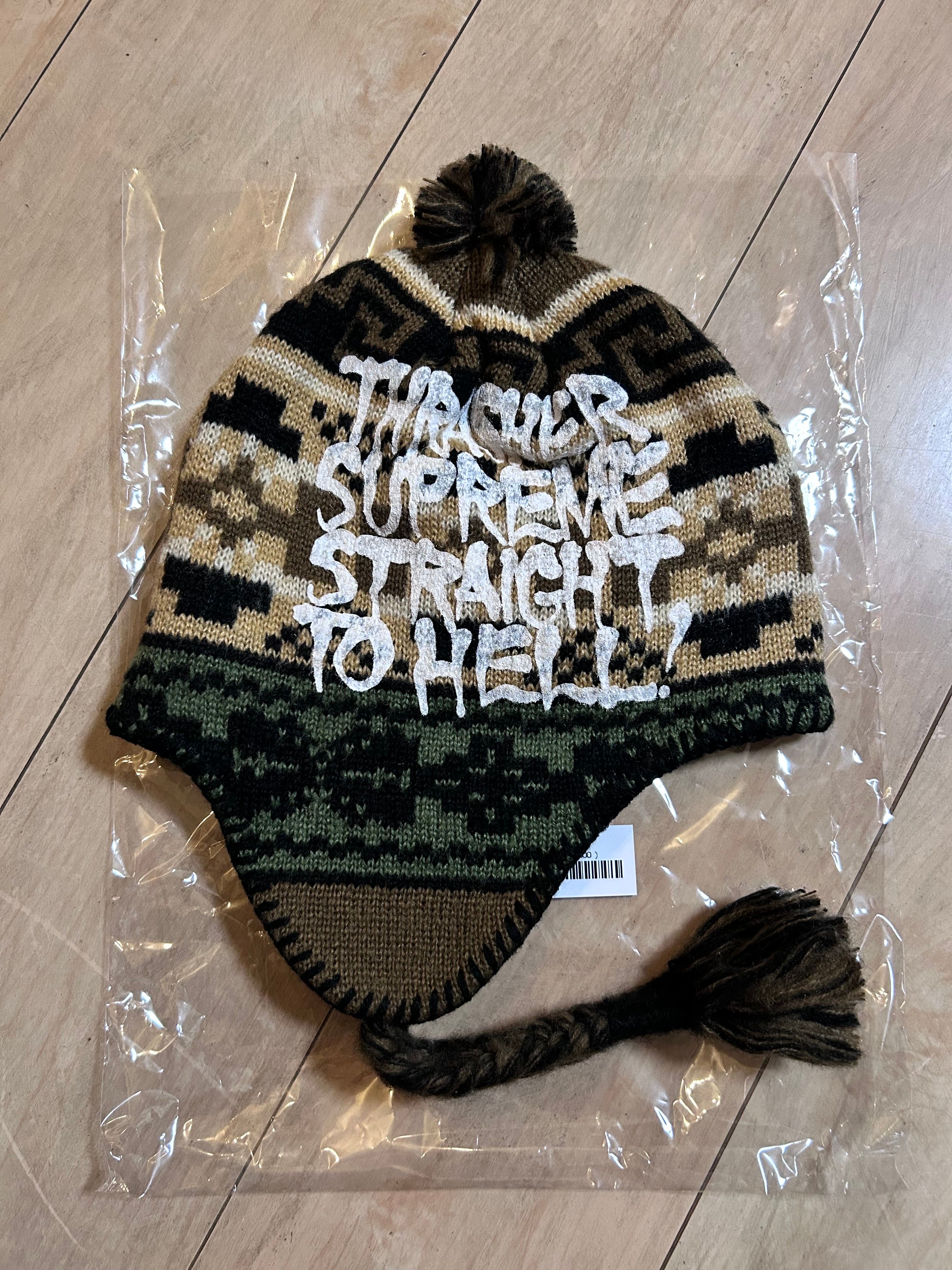 Supreme x Thrasher Earflap Beanie 