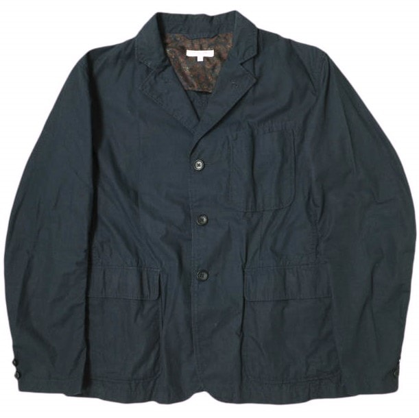 Engineered Garments エンジニアードガーメンツ アメリカ製 Baker Jacket - Weather Poplin ベイカージャケット ウェザーポプリン S ネイビー テーラード ペイズリー アウター g22014