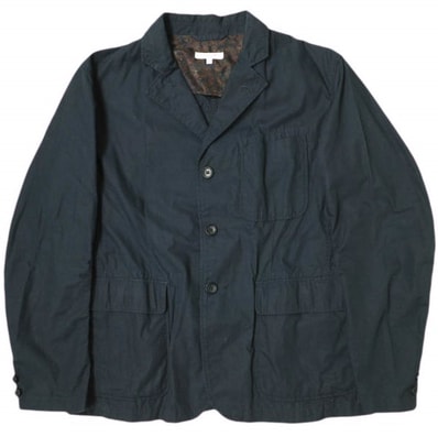 Engineered Garments エンジニアードガーメンツ アメリカ製 Baker Jacket - Weather Poplin ベイカージャケット ウェザーポプリン S ネイビー テーラード ペイズリー アウター g22014
