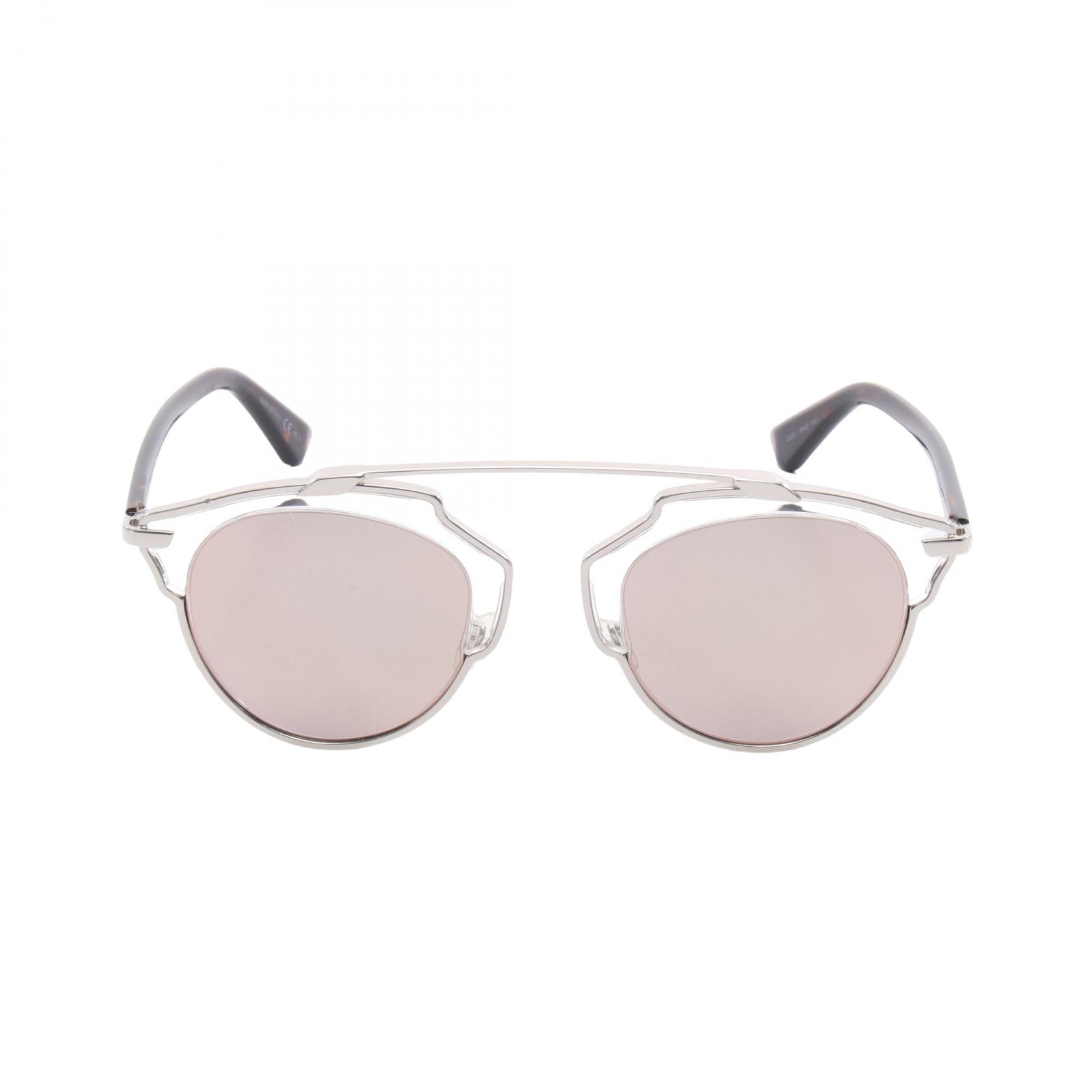 ディオール Dior SoReal サングラス 衣料品 メタル / プラスチック レディース シルバー系 / ブラウン系 DIORSOREALGKZ0J 【中古】