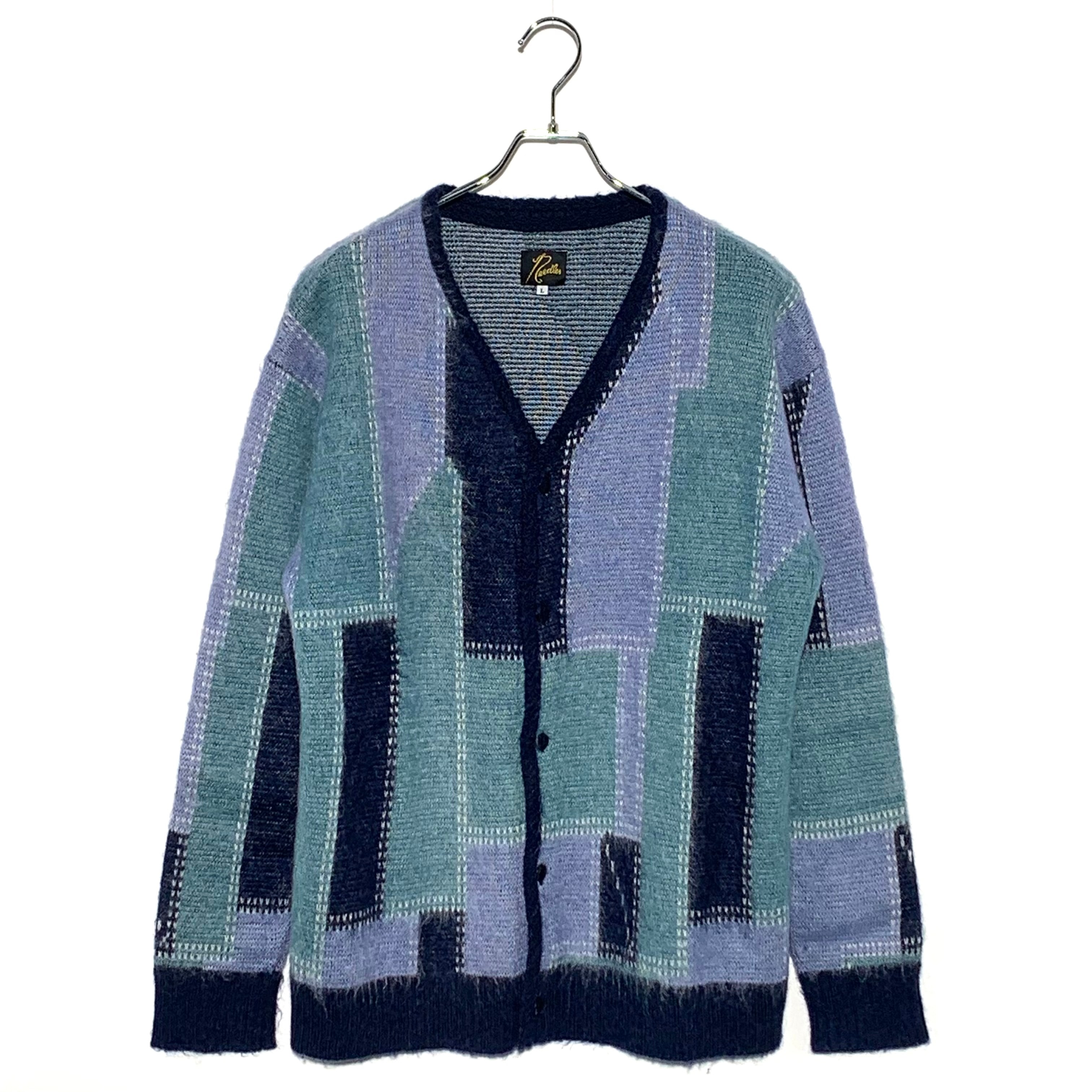 NEEDLES STUDIOUS Exclusive Mohair Cardigan "Blue"