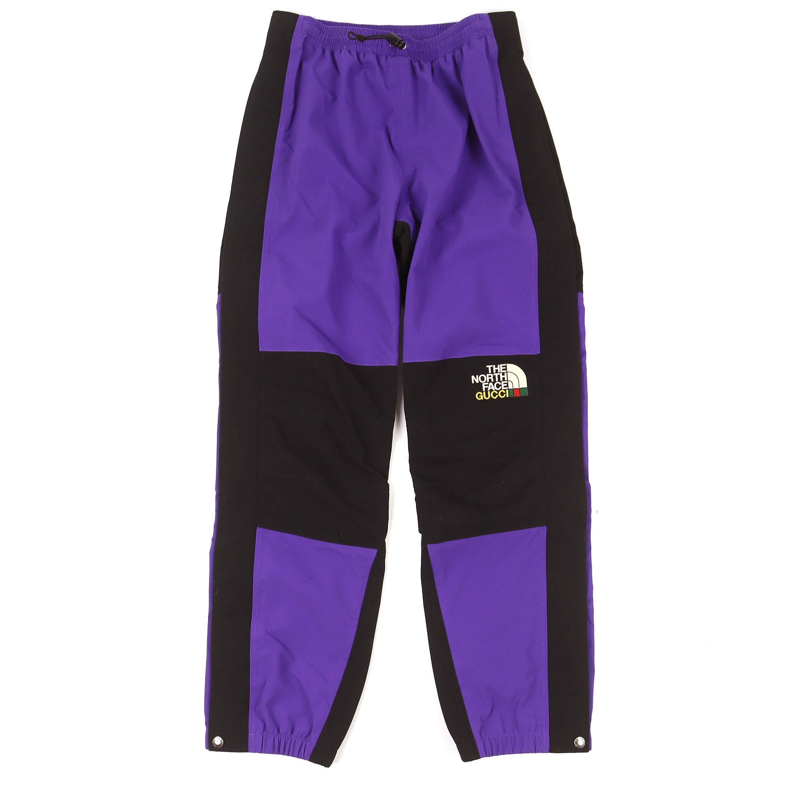 極美品 グッチ×ザ・ノースフェイス トラックパンツ ロゴ刺繍 S 663766