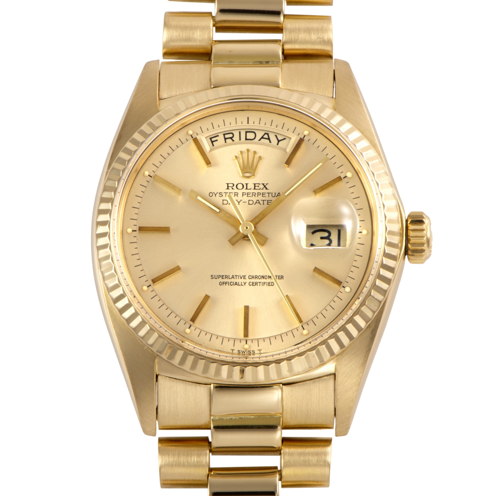 ROLEX ロレックス デイデイト 1803 1972年製 Tritium ジャパンブレス K18YG【中古】
