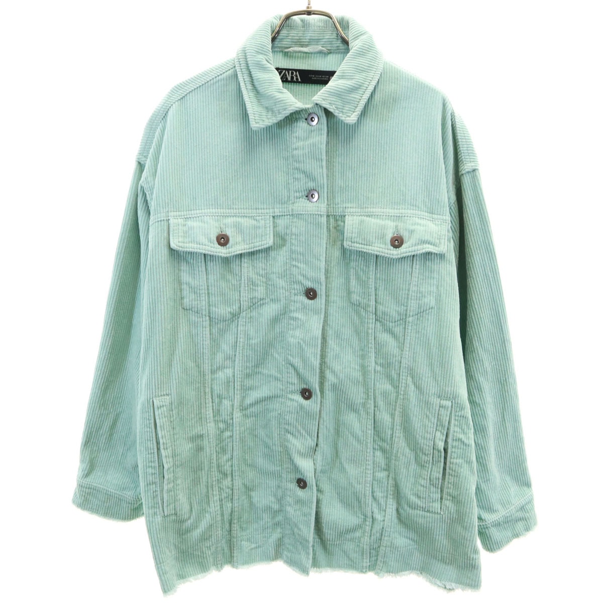 ZARA ザラ コーデュロイジャケット M グリーン系