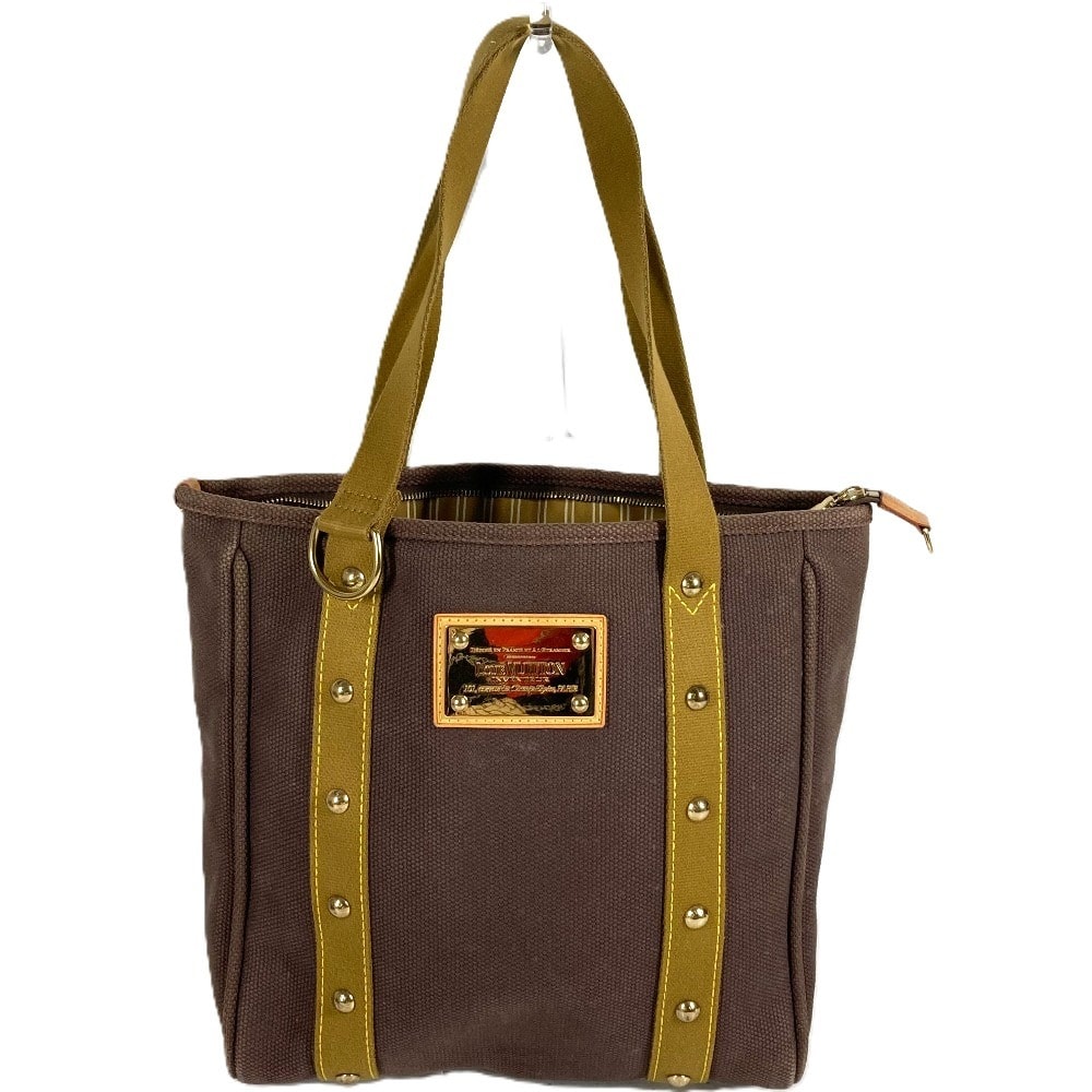 ルイヴィトン LOUIS VUITTON カバ MM カバMM  M40086 アンティグア カバン トートバッグ 肩掛け ショルダーバッグ キャンバス ブラウン