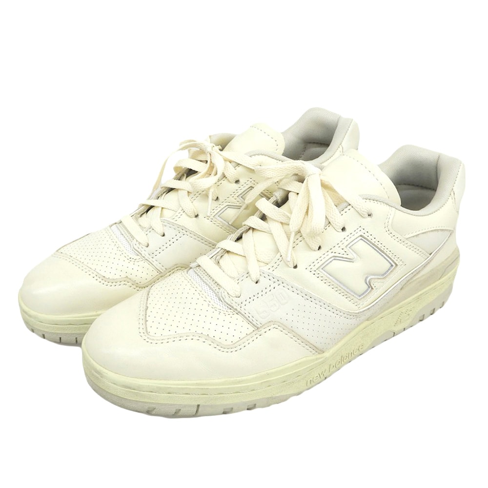 ニューバランス 美品 スニーカー シューズ メンズ アイボリー 29cm BB550AR 29