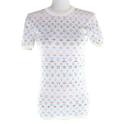 極美品 ルイヴィトン 半袖ニット マルチ レディース XS