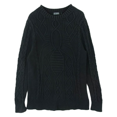 HYSTERIC GLAMOUR ヒステリックグラマー 0261NS03 Original Blues オリジナルブルース インディゴ ニット セーター ダークグレー系 M【中古】