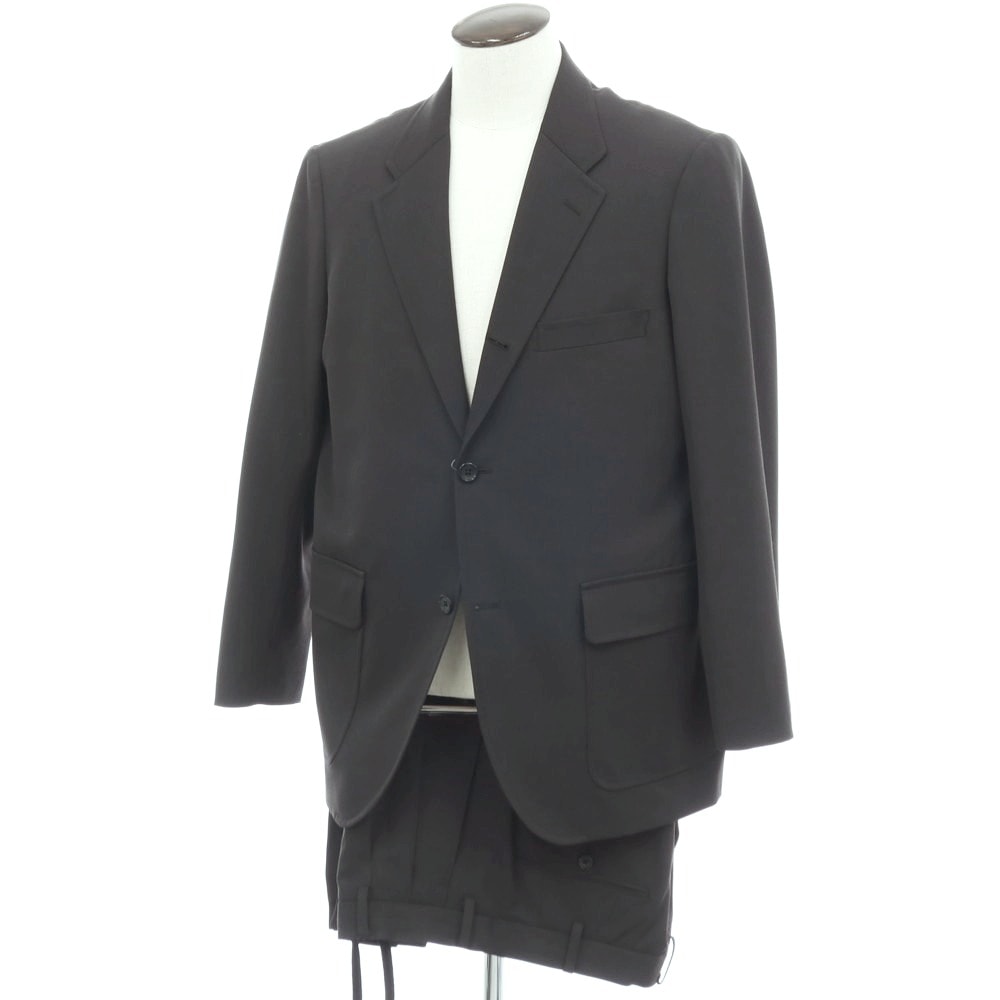 【中古】ビームス BEAMS the A ウール 3つボタンスーツ セットアップ チャコールグレー【サイズL/L】【メンズ】