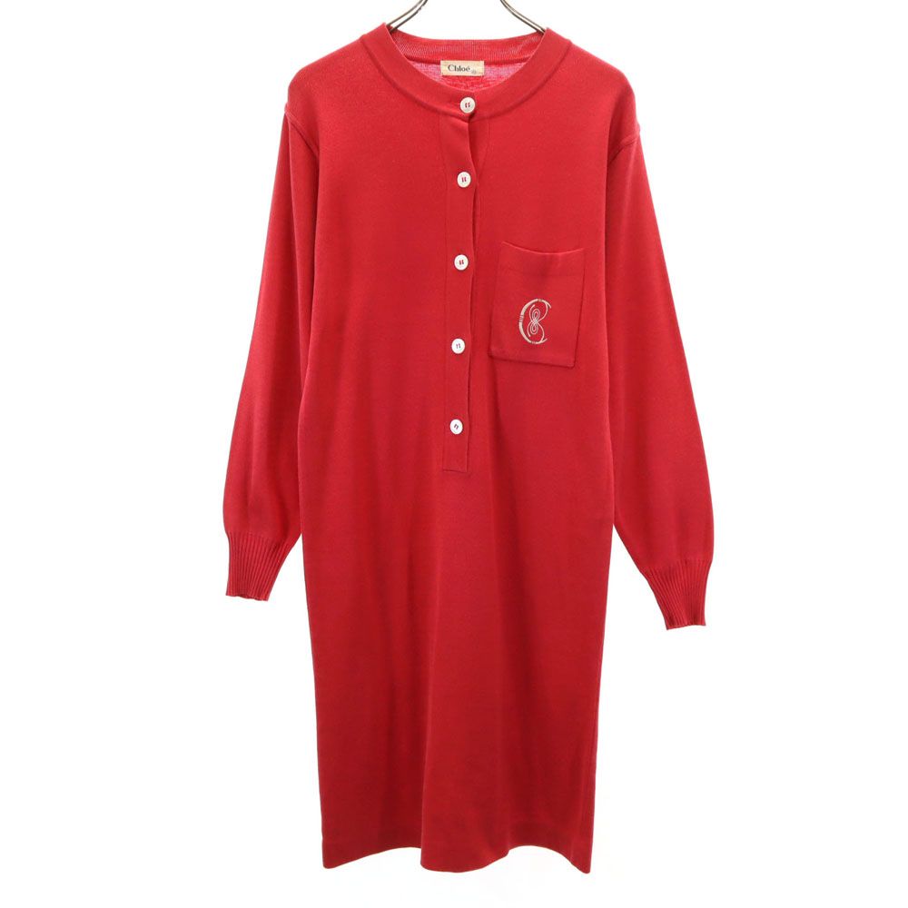 Chloe クロエ 長袖 ニット ワンピース 40