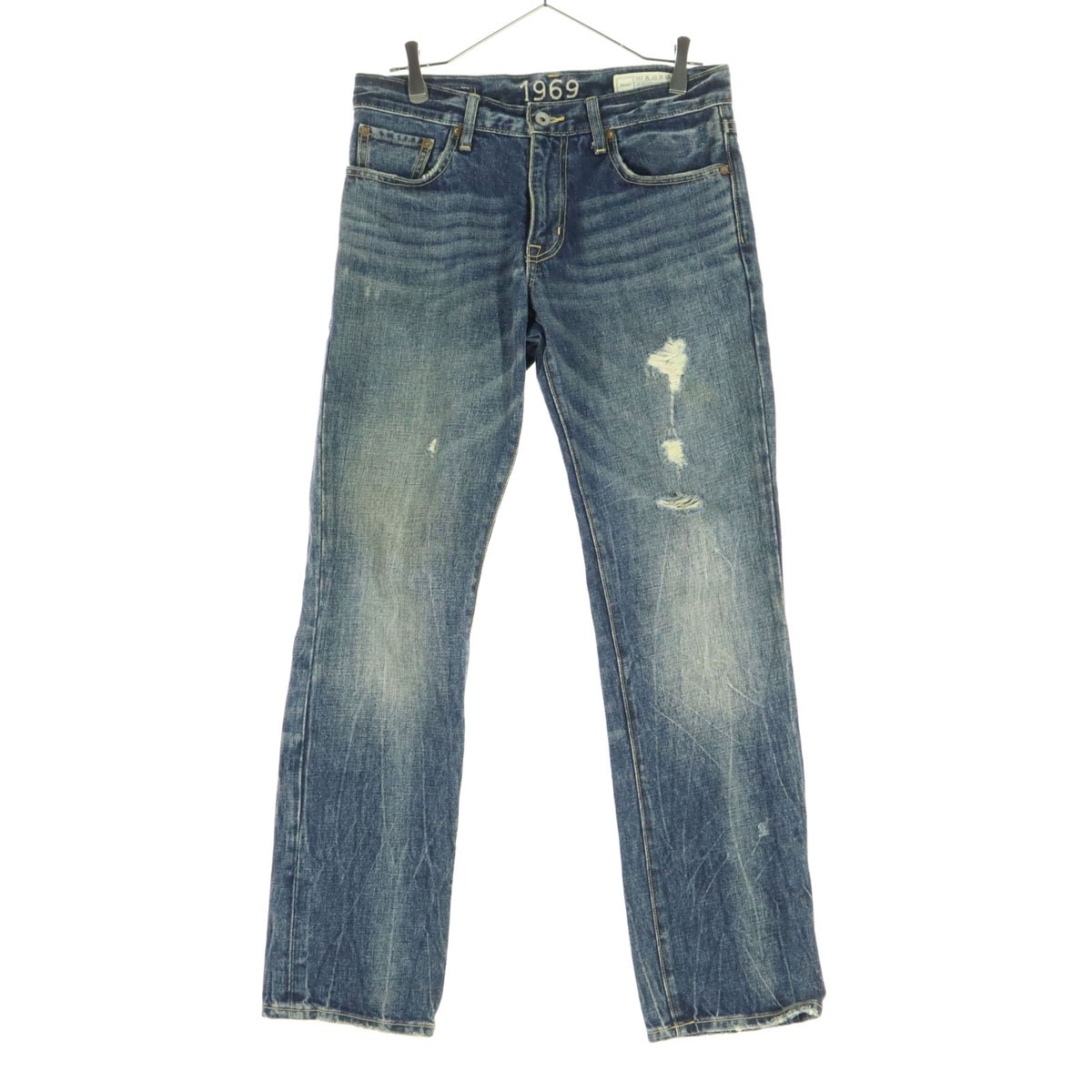 GAP ギャップ ダメージ デニムパンツ w30 ブルー