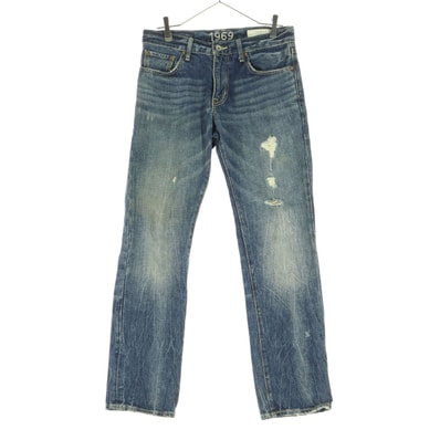 GAP ギャップ ダメージ デニムパンツ w30 ブルー