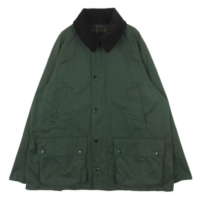 Barbour バブアー 231MCA0933 OS PEACHED BEDALE CASUAL ビデイル ピーチスキン ノンオイルド ジャケット グリーン系 38【中古】