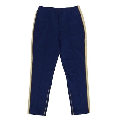GUCCI グッチ パンツ 625342 XJCNS レザーロゴパッチ付き サイドライン トラック パンツ 紫青系 L【中古】
