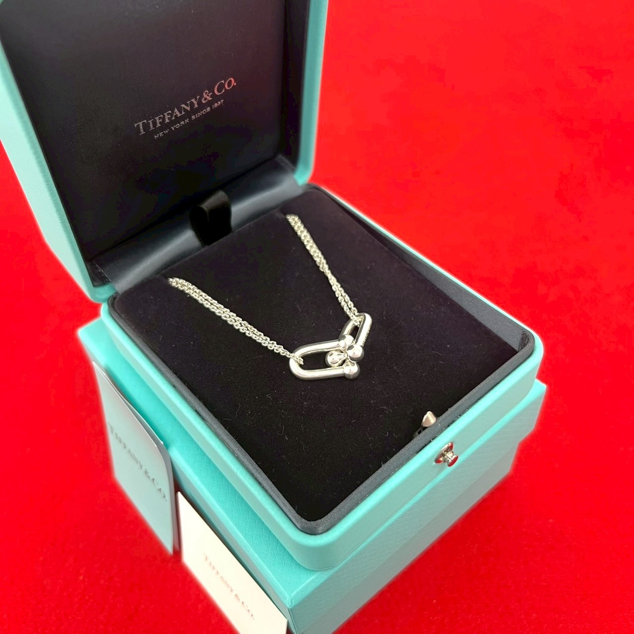 TIFFANY&Co. ティファニー ハードウェア ダブルリンク ネックレス シルバー925 ネックレス シルバー
 57563