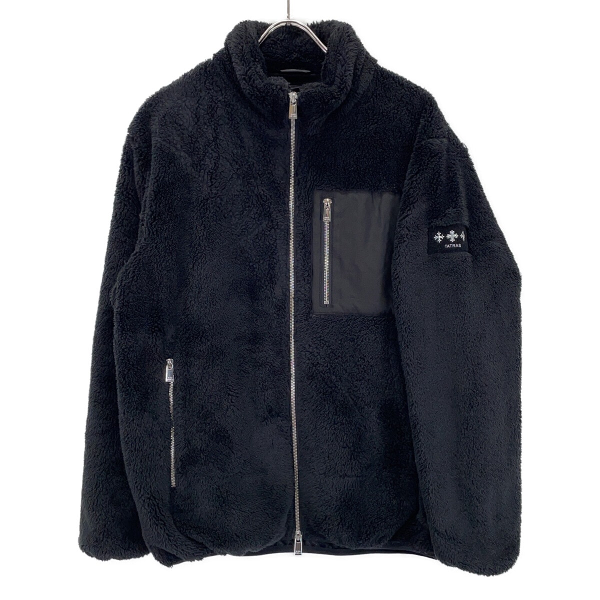 タトラス MJXA0213033588 MONREALE/モンレアレ ブラック W-ZIP ボアフリーススタンドカラージャケット 02