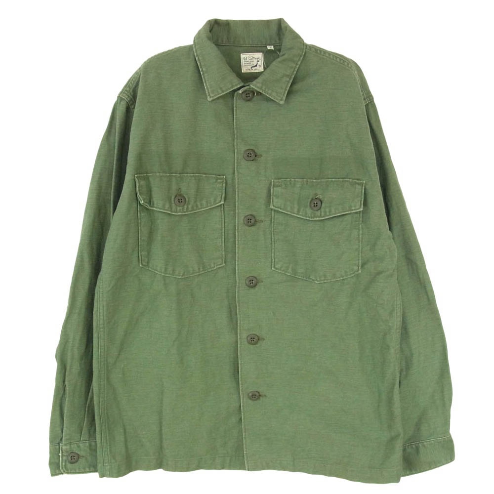 orSlow オアスロウ U.S.ARMY ファティーグ シャツ ミリタリー シャツ ジャケット カーキ系 3【中古】