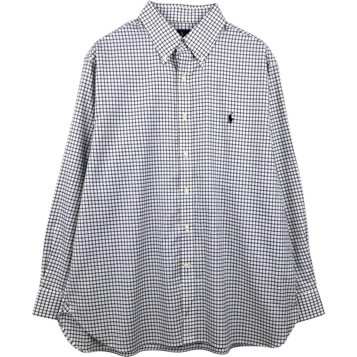 古着 ラルフローレン Ralph Lauren EASY CARE 長袖 ボタンダウンチェックシャツ メンズXL相当/eaa663248