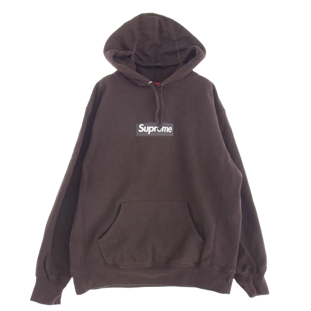 Supreme シュプリーム パーカー 21AW Box Logo Hooded Sweatshirt ボックスロゴ フーデット スウェット パーカー ブラウン系 M【中古】