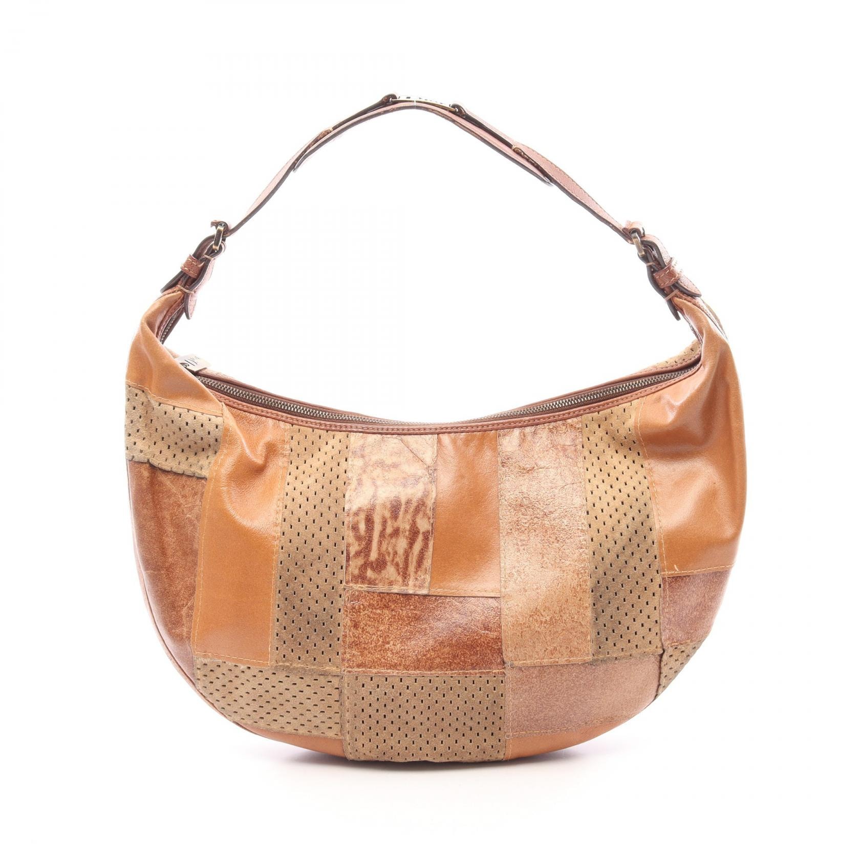 ディオール Dior パッチワーク ショルダーバッグ バッグ レザー スウェード レディース ブラウン系 / マルチカラー 【中古】