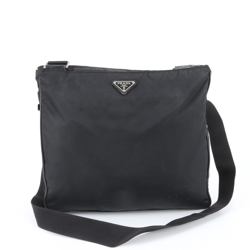 ■美品 プラダ テスート ナイロントライアングルロゴショルダーバッグ