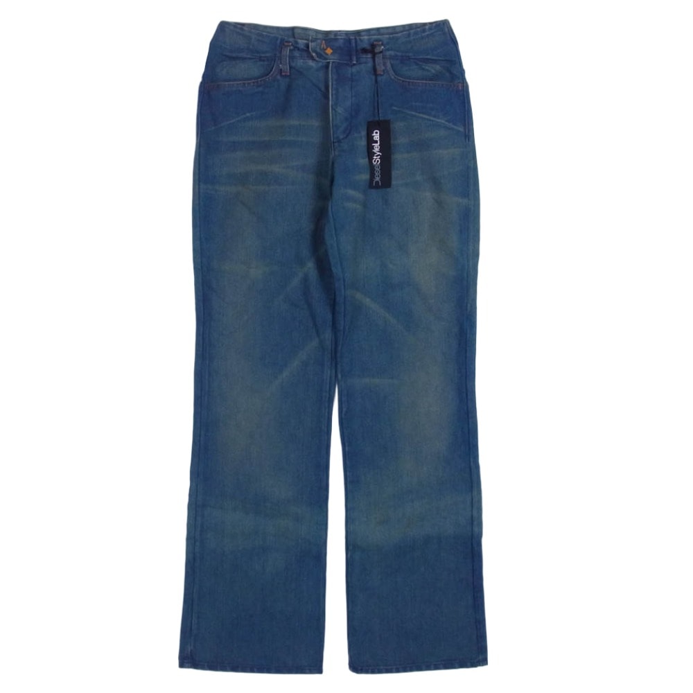 DIESEL ディーゼル デニムパンツ イタリア製 DIESEL style lab RODEO-STAR W28 フレア デニムパンツ ブルー系 28【中古】