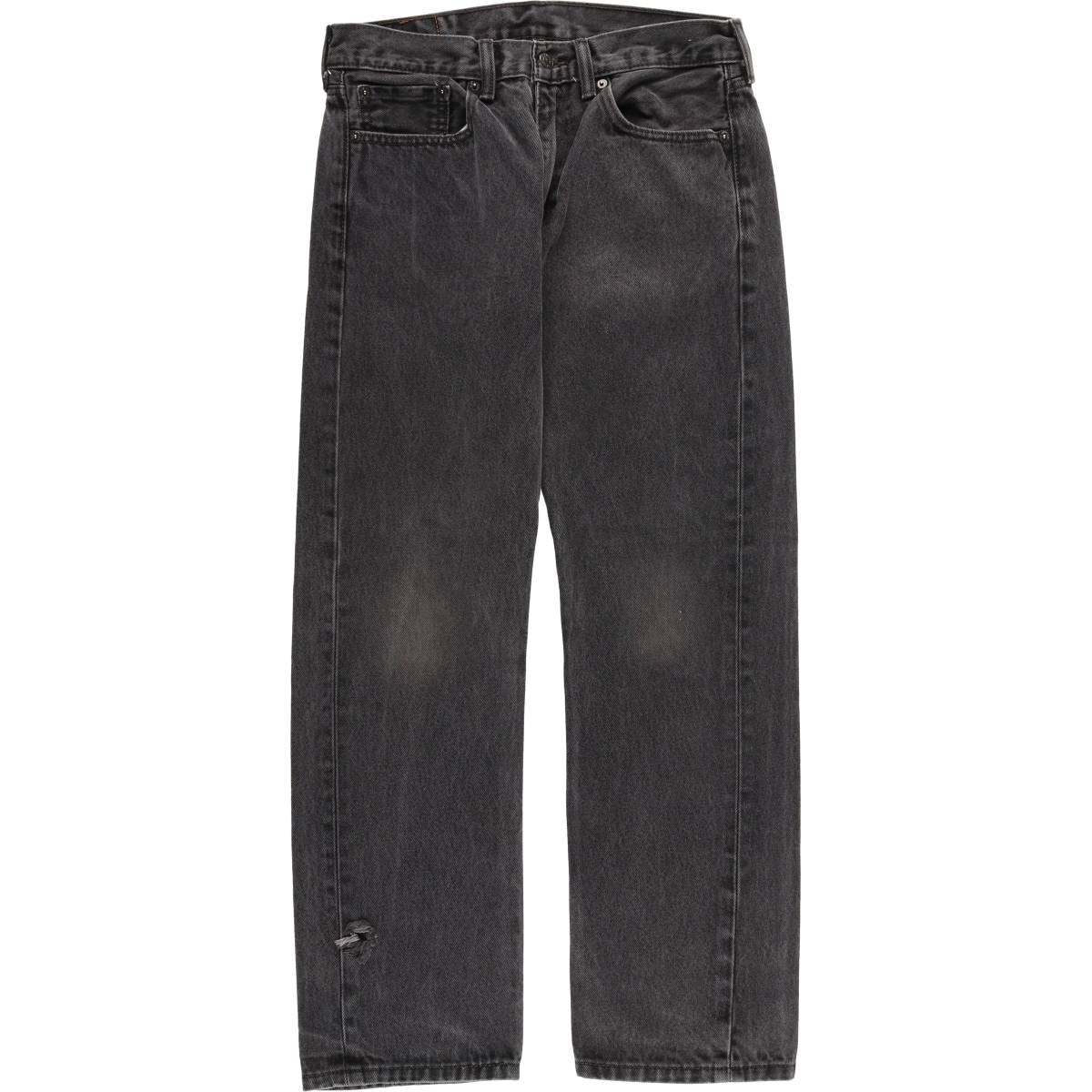 古着 リーバイス Levi's 505 ブラックデニム テーパードデニムパンツ メンズw31相当/eaa553685